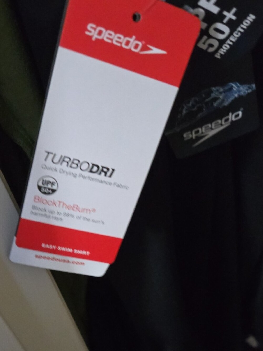 Men Speedo Black Short Sleeve Performance Tee - Picture 4 of 4